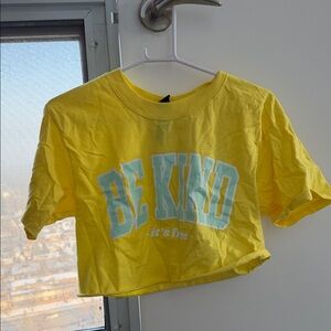 Bright Yellow 'Be Kind' Kids Tee